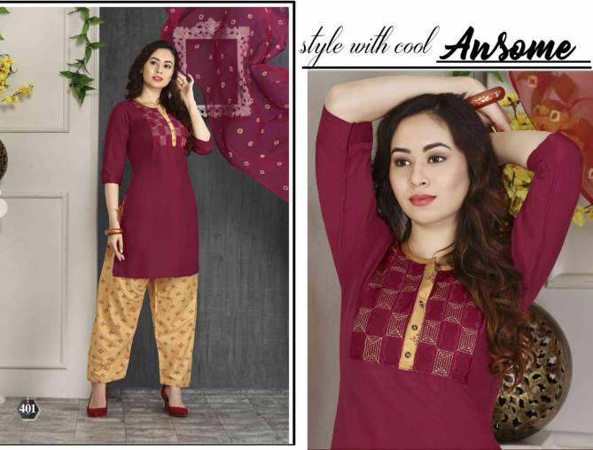 Riyaa Retro 2 Rayon Printed Daily Wear Ready Made Suit Collection